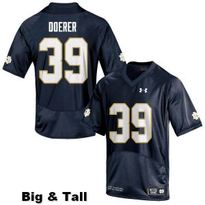 Notre Dame Fighting Irish Men's Jonathan Doerer #39 Navy Under Armour Authentic Stitched Big & Tall College NCAA Football Jersey IWU6099EG